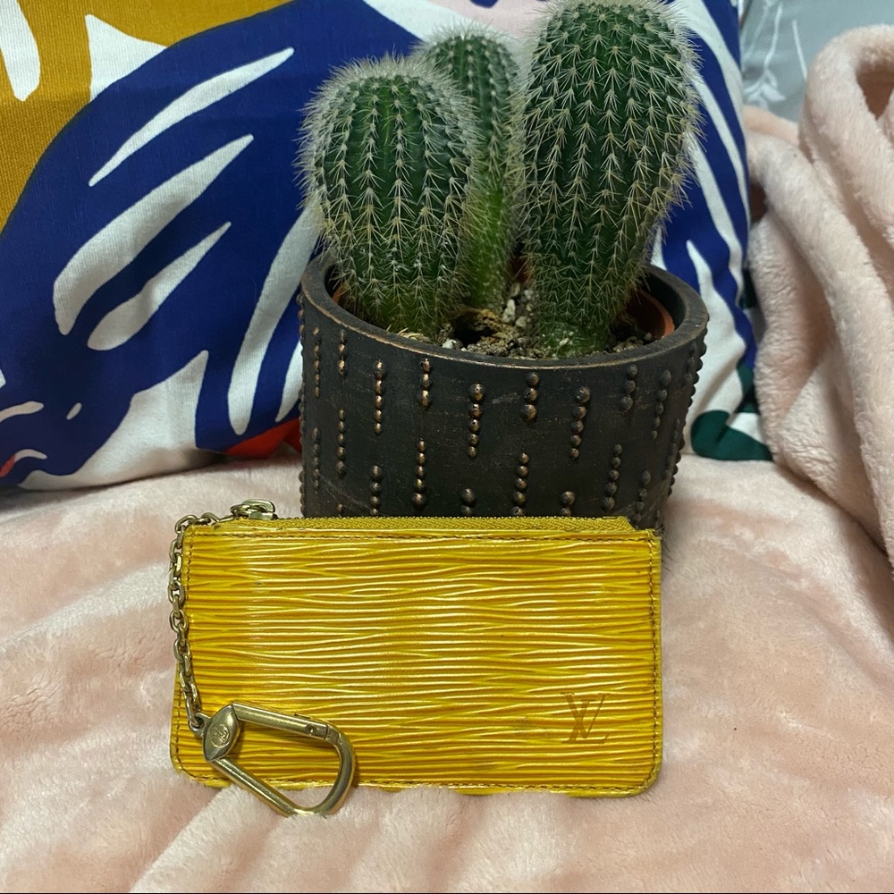 Louis Vuitton Key Pouch Epi Yellow